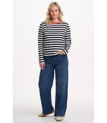 Sugarhill Boutique Vienna Jersey Top (White/Black) AW25